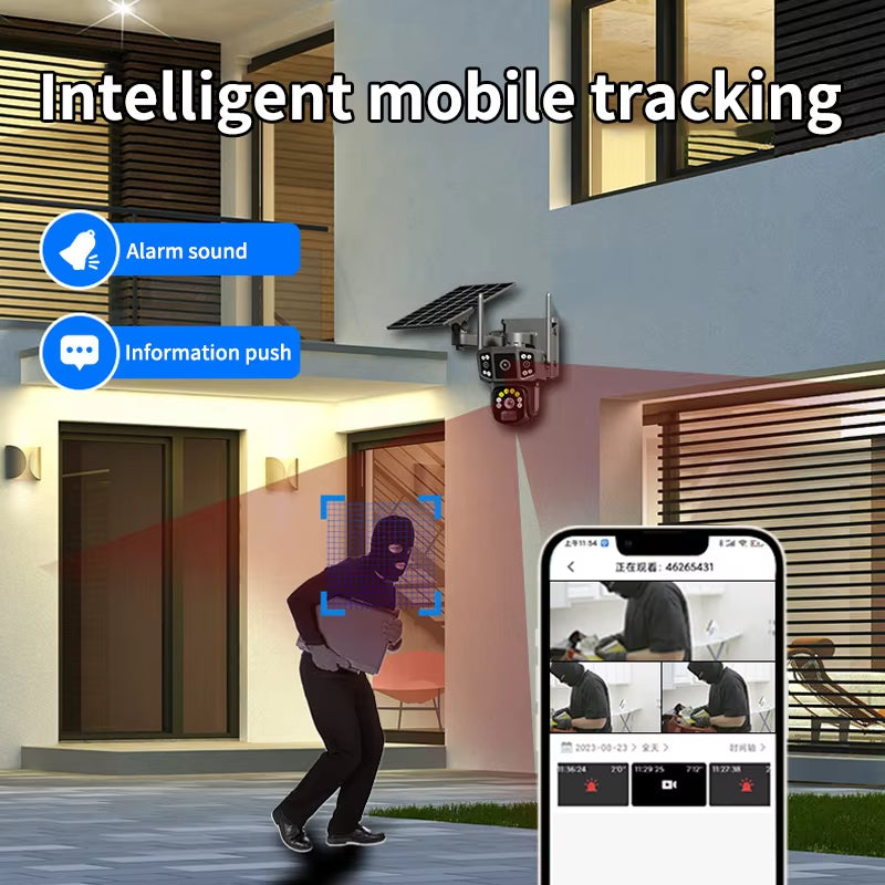 V41 4G 8MP Outdoor Solar Security Camera