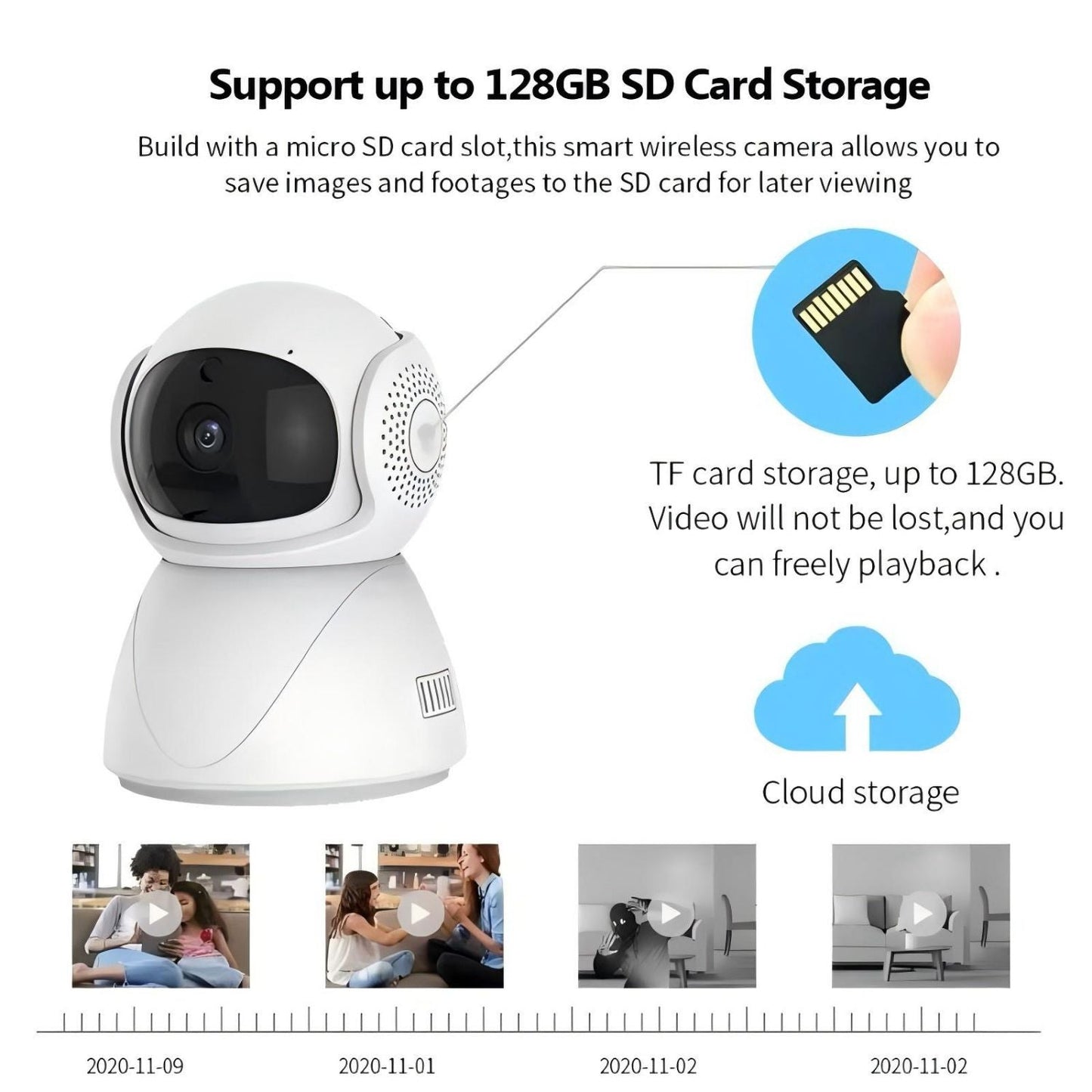 1080P Full-HD Wireless IP Camera with AI Human Detection