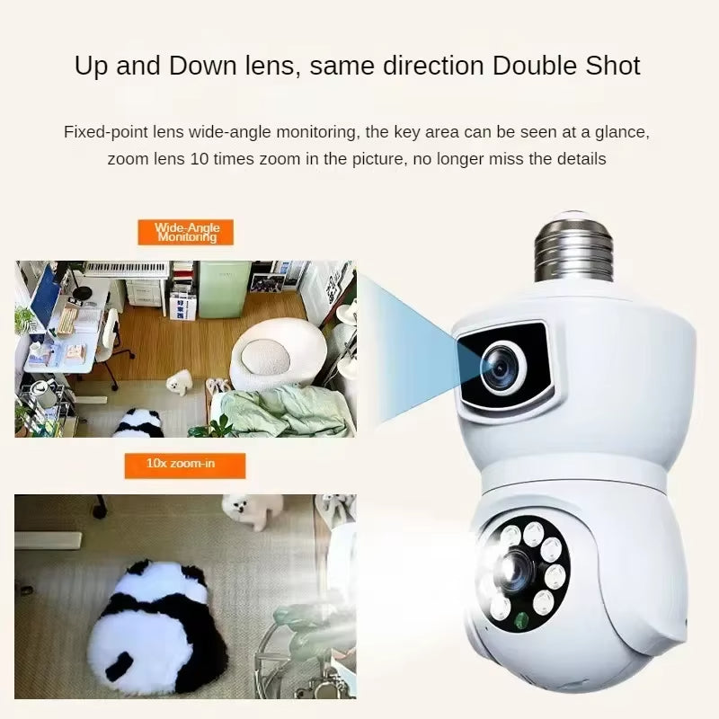 V46 8MP Dual Lens PTZ wireless security cameras