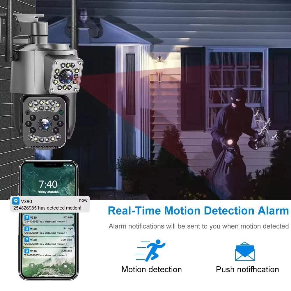 V28 8MP Dual-Lens Wireless Camera