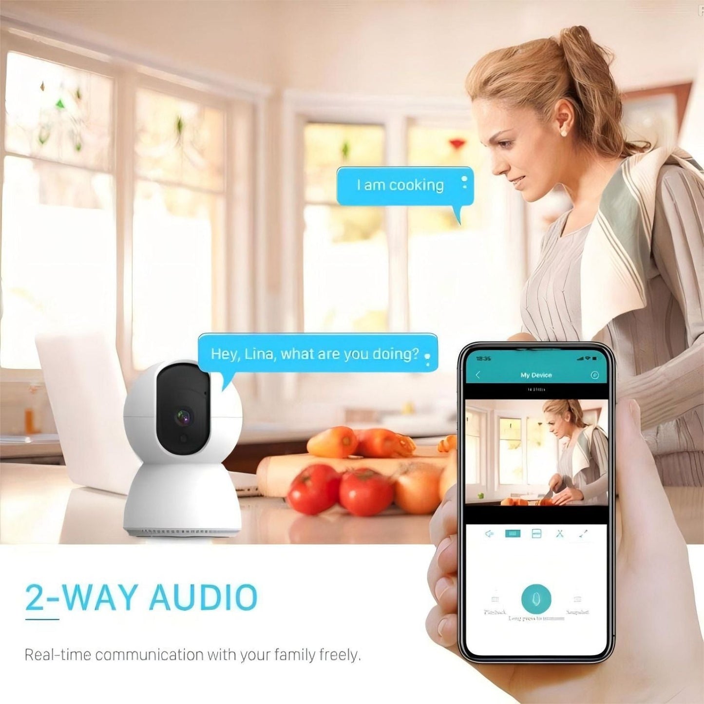 V24 Indoor 1080P Wi-Fi Smart Home Security Camera