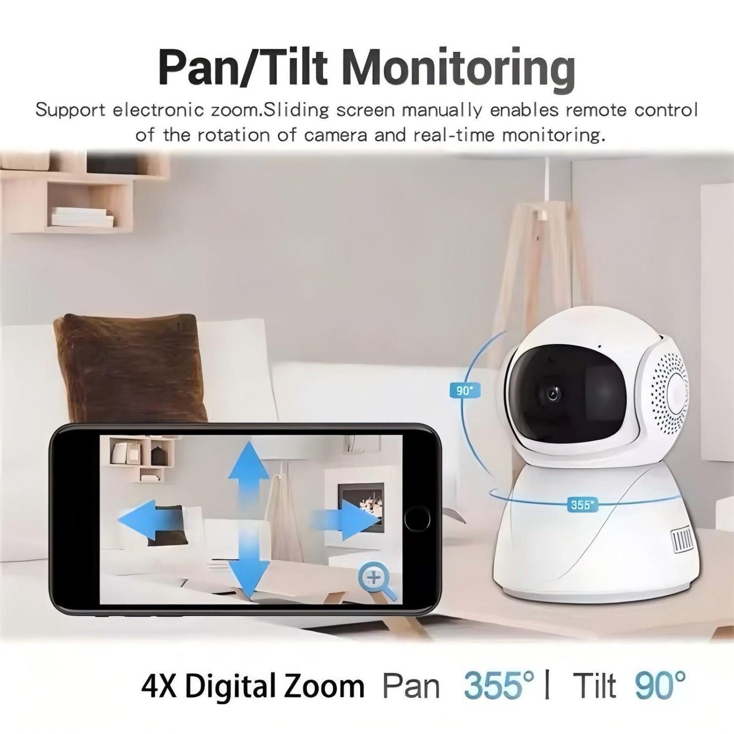 1080P Full-HD Wireless IP Camera with AI Human Detection