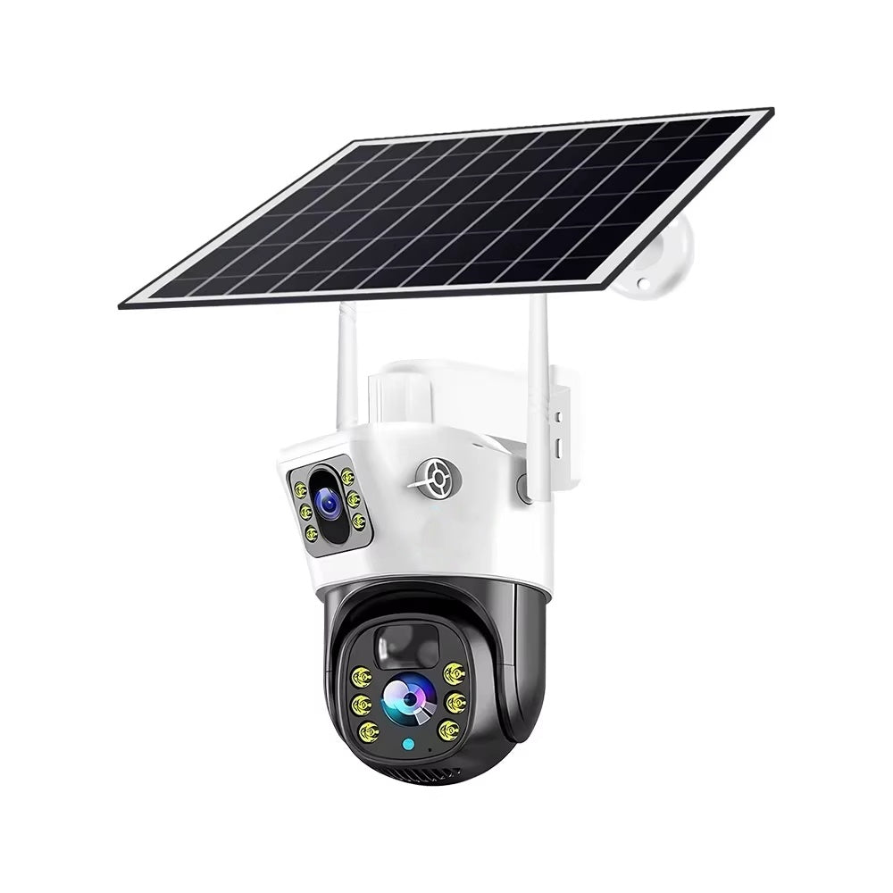 V44 Solar-Powered 4g security Camera with HD Color Monitoring Motion Detection