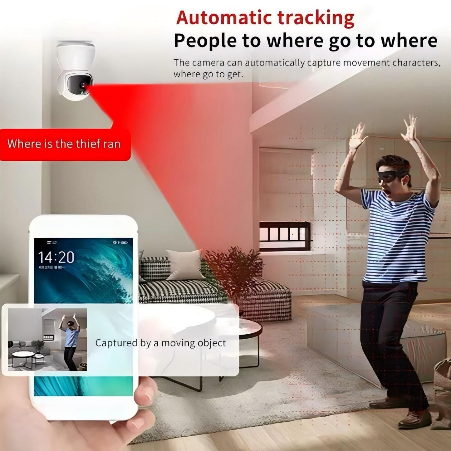 1080P Full-HD Wireless IP Camera with AI Human Detection